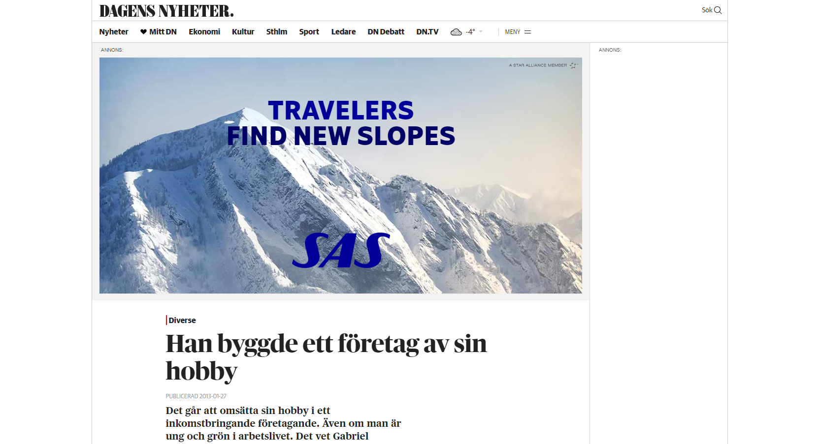 Han byggde ett f&ouml;retag av sin hobby