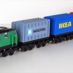 LEGO tåg arkitektmodell