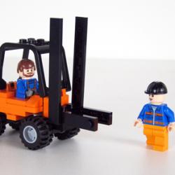Gaffeltruck LEGO arkitektmodeller