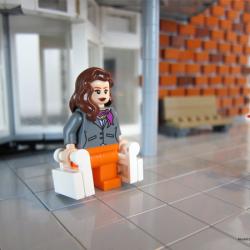 Oversiktsmodellen Vasby Centrum Lego