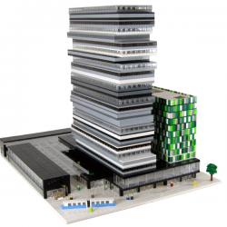 Arkitektkontor beställde Kista som fysiska-modeller