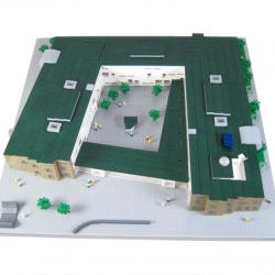 Exteriörmodellen av Högstadieskola - Nyköping