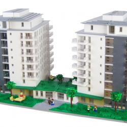 Arkitektur modell till KAB fastigheter