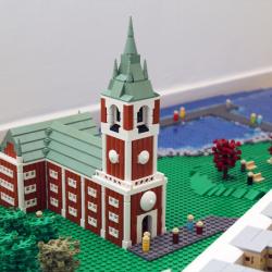 Arkitekturmodeller av LEGO på uppdrag av Jönköping energi